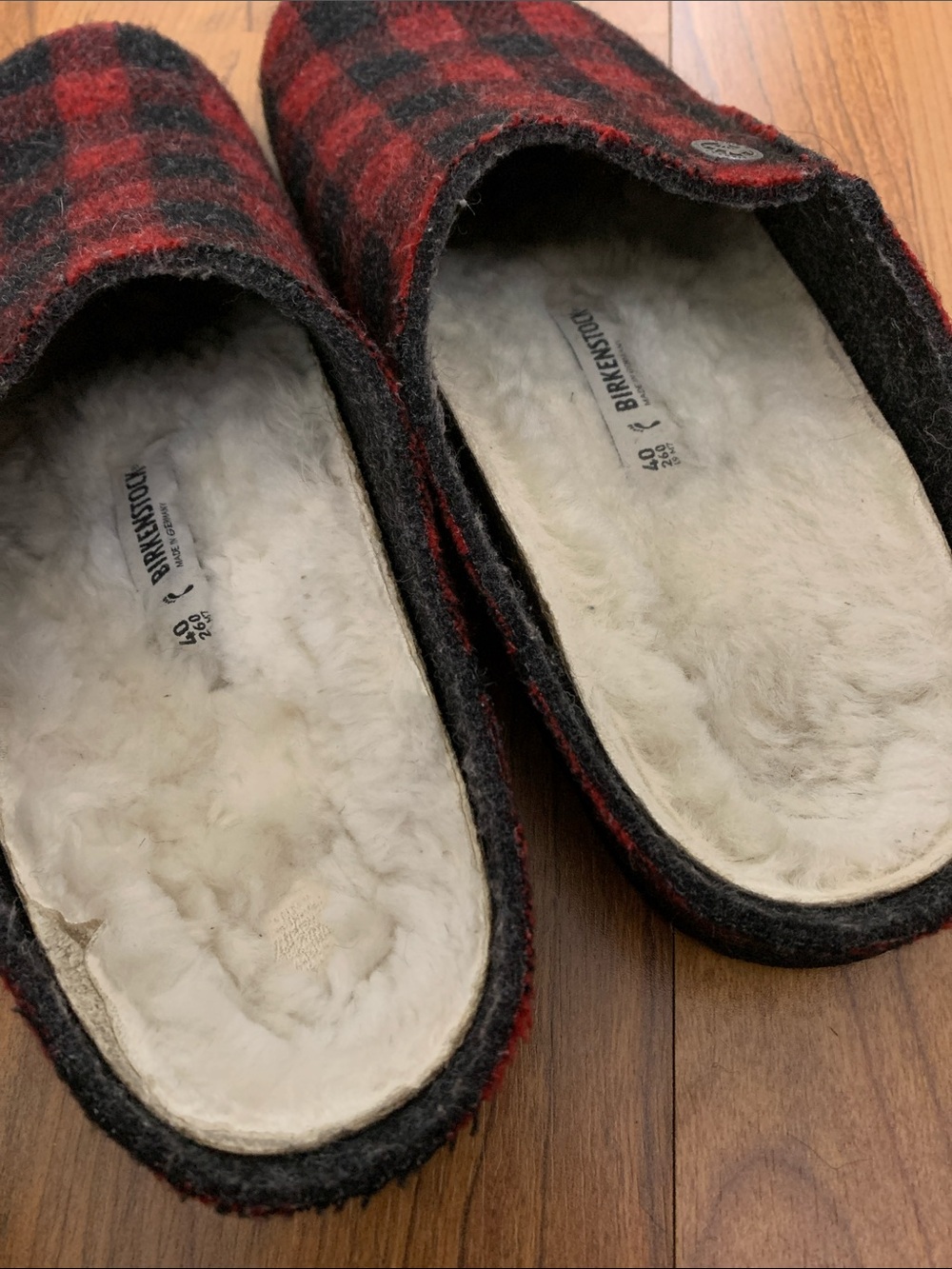 🚨CLEARANCE🚨 Birkenstock Zermatt Plaid Slippers • Size 9 ~ 40 - Picture 3 of 5